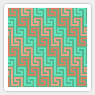 Copy of Green Greck seamless pattern Sticker